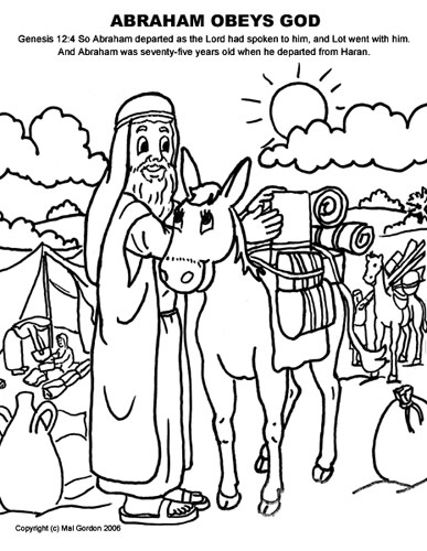 abram rescues lot coloring pages - photo #20