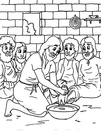 Jesus Washes Disciples Feet