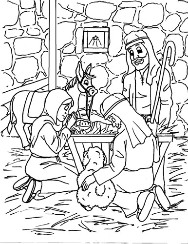 Nativity Scene-Jesus Is Born