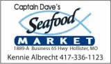 Captain Dave's Seafood Market business card