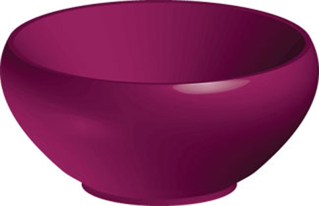 purple graphic bowl