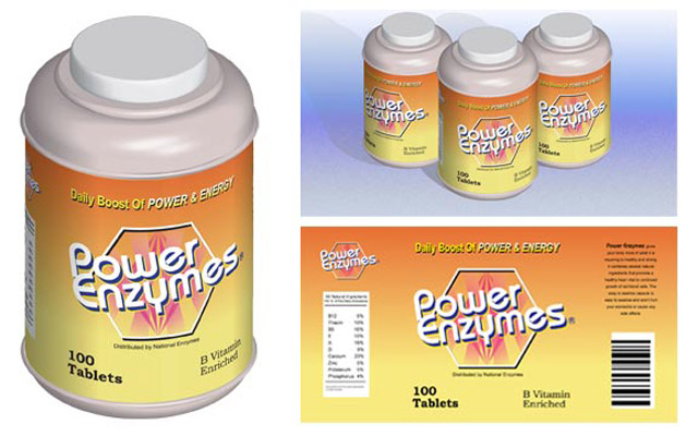 Power Enzyme bottle mockup