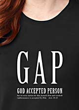 GAP parody Christian Tee God Accepted Person